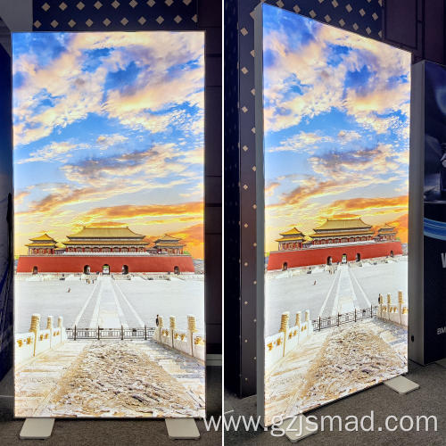 Aluminum Seg Frameless Advertising System Standing Light Box